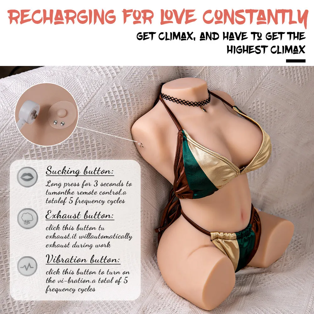 17.16LB Realistic Sex Doll with Vibration & Suction