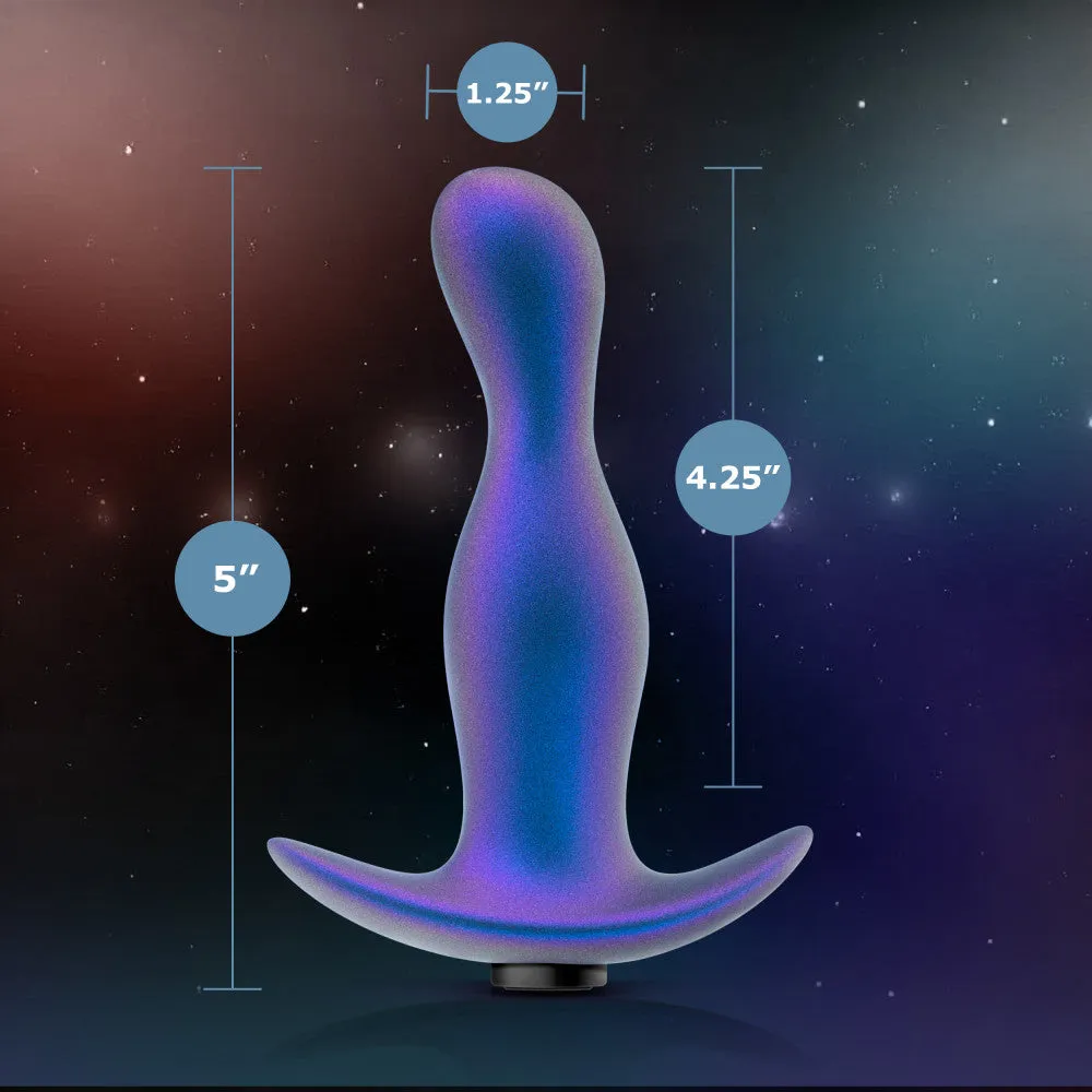 Anal Adventures Matrix By Blush® | Odyssey - Vibrating Prostate Stimulator With AnchorTech™ Base - Space Age Blue