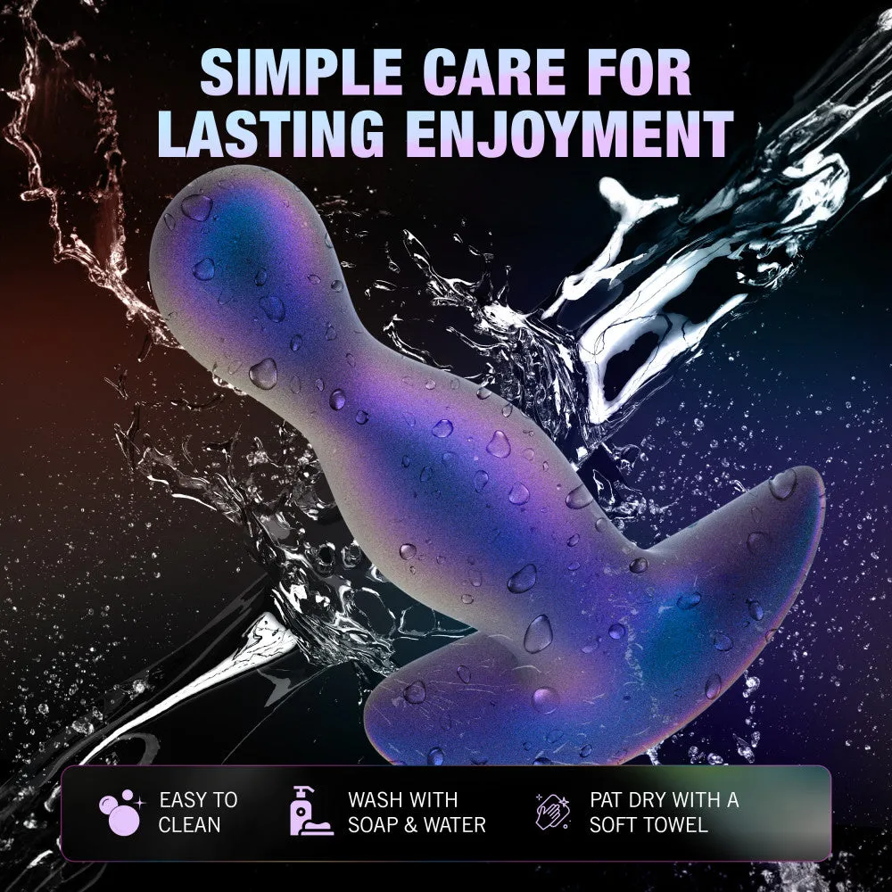 Anal Adventures Matrix By Blush® | Odyssey - Vibrating Prostate Stimulator With AnchorTech™ Base - Space Age Blue