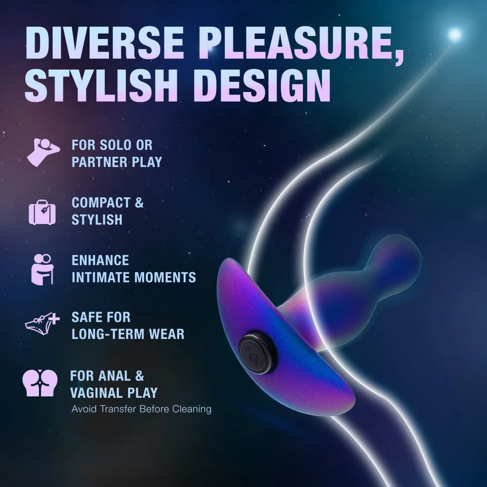 Anal Adventures Matrix By Blush® | Odyssey - Vibrating Prostate Stimulator With AnchorTech™ Base - Space Age Blue