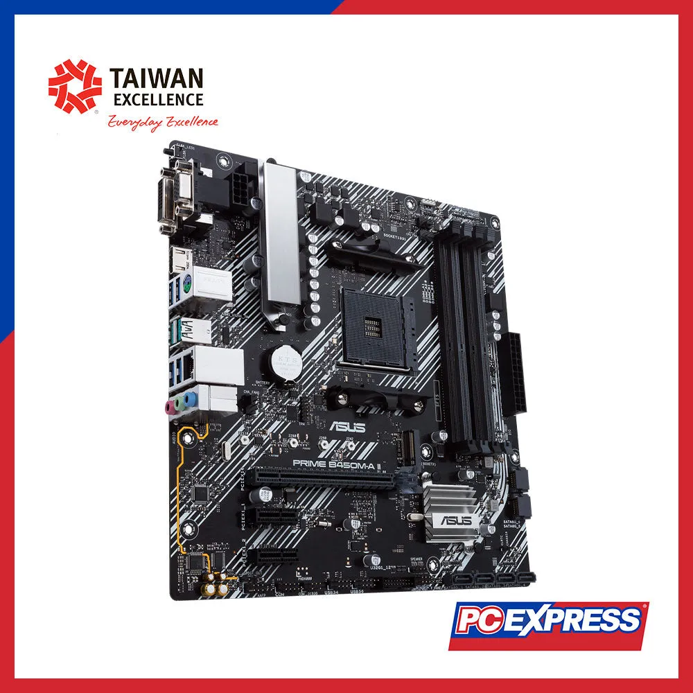 ASUS PRIME B450M-A II CSM mATX Motherboard