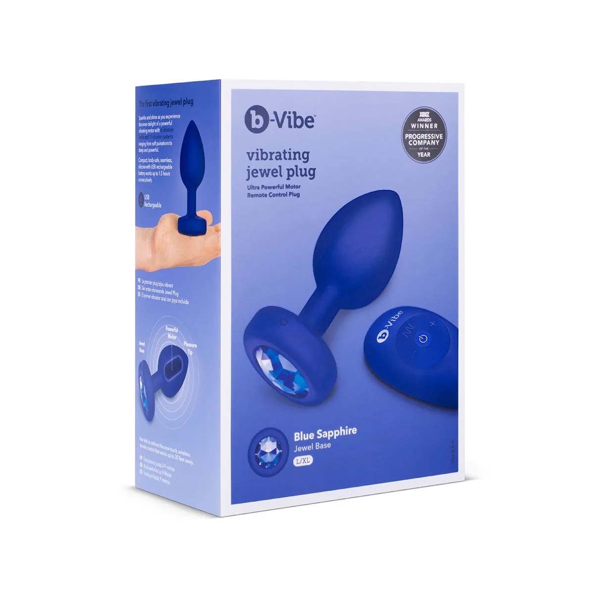 B Vibe Vibrating Jewel Plug