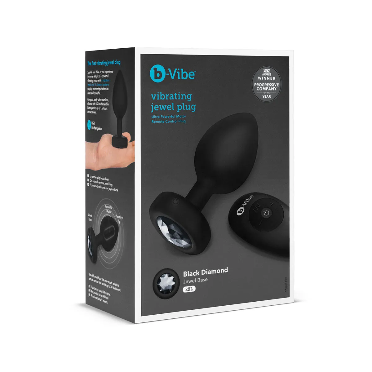 B Vibe Vibrating Jewel Plug
