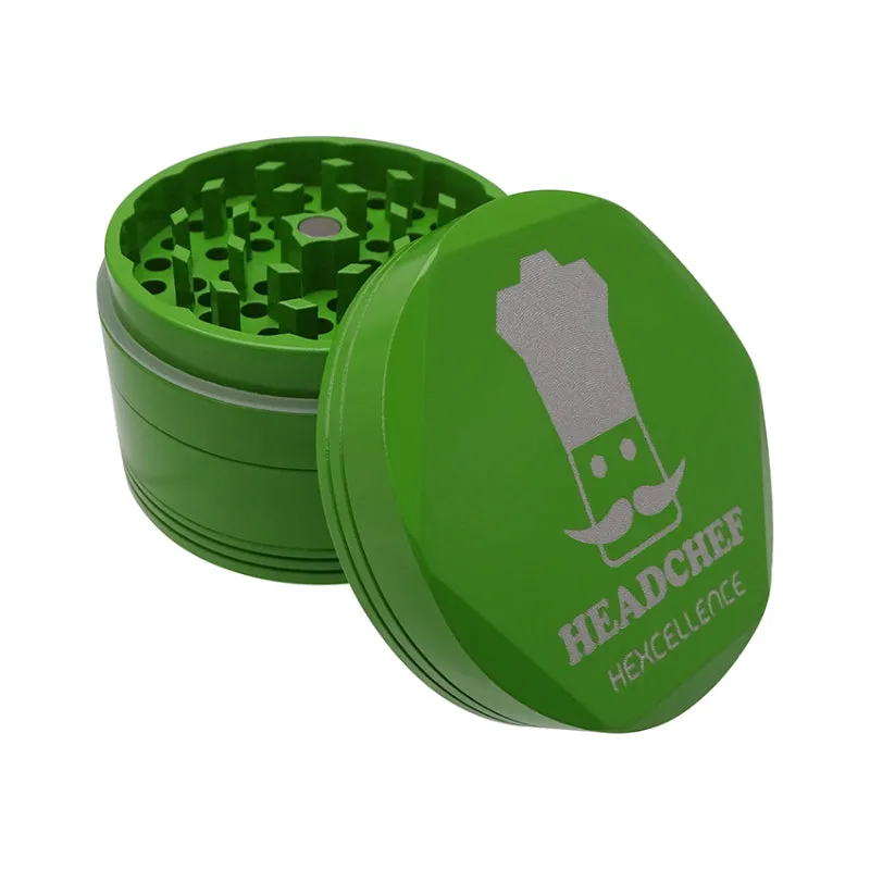 Headchef - Hardcore Hexcellence - 4 Part 62mm Metal Grinder