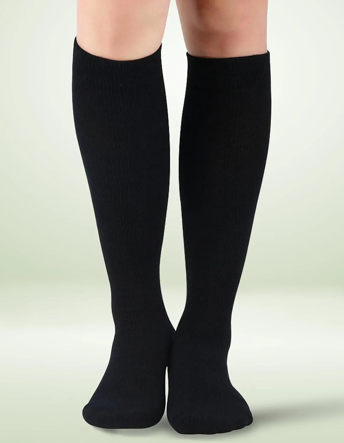  MD Compression Socks for Women Men, Bamboo Viscose,3 Pairs 8-15mmHg Knee High Support Socks for Pregnant Nurses Travel