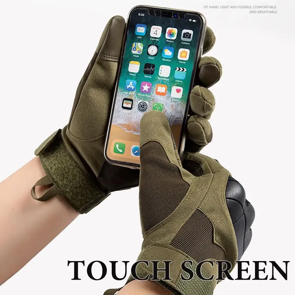 Men's Motorcycle Touch Screen Gloves - Full Finger Protective Gear