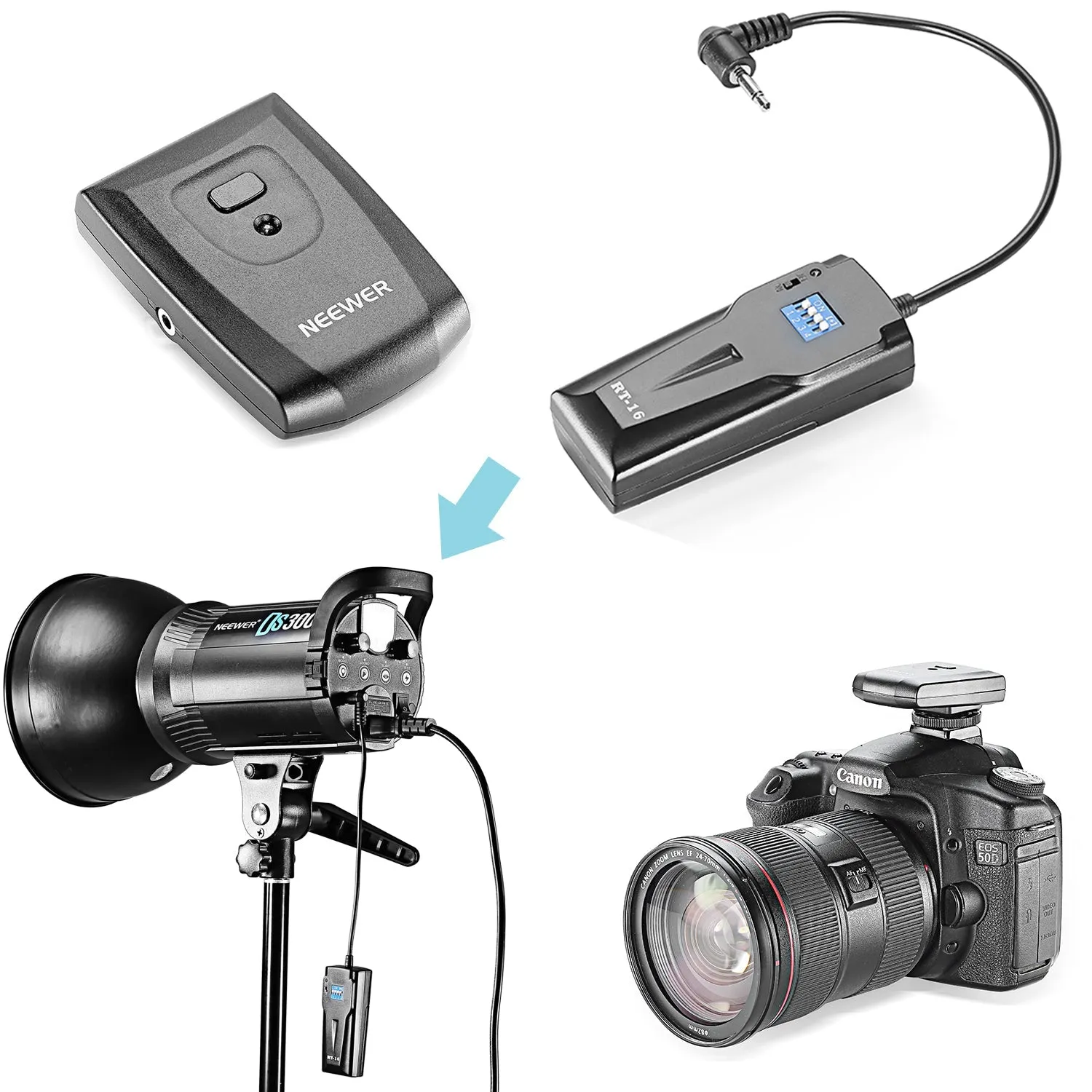 NEEWER RT-16 Wireless Trigger for S101 Studio Flash