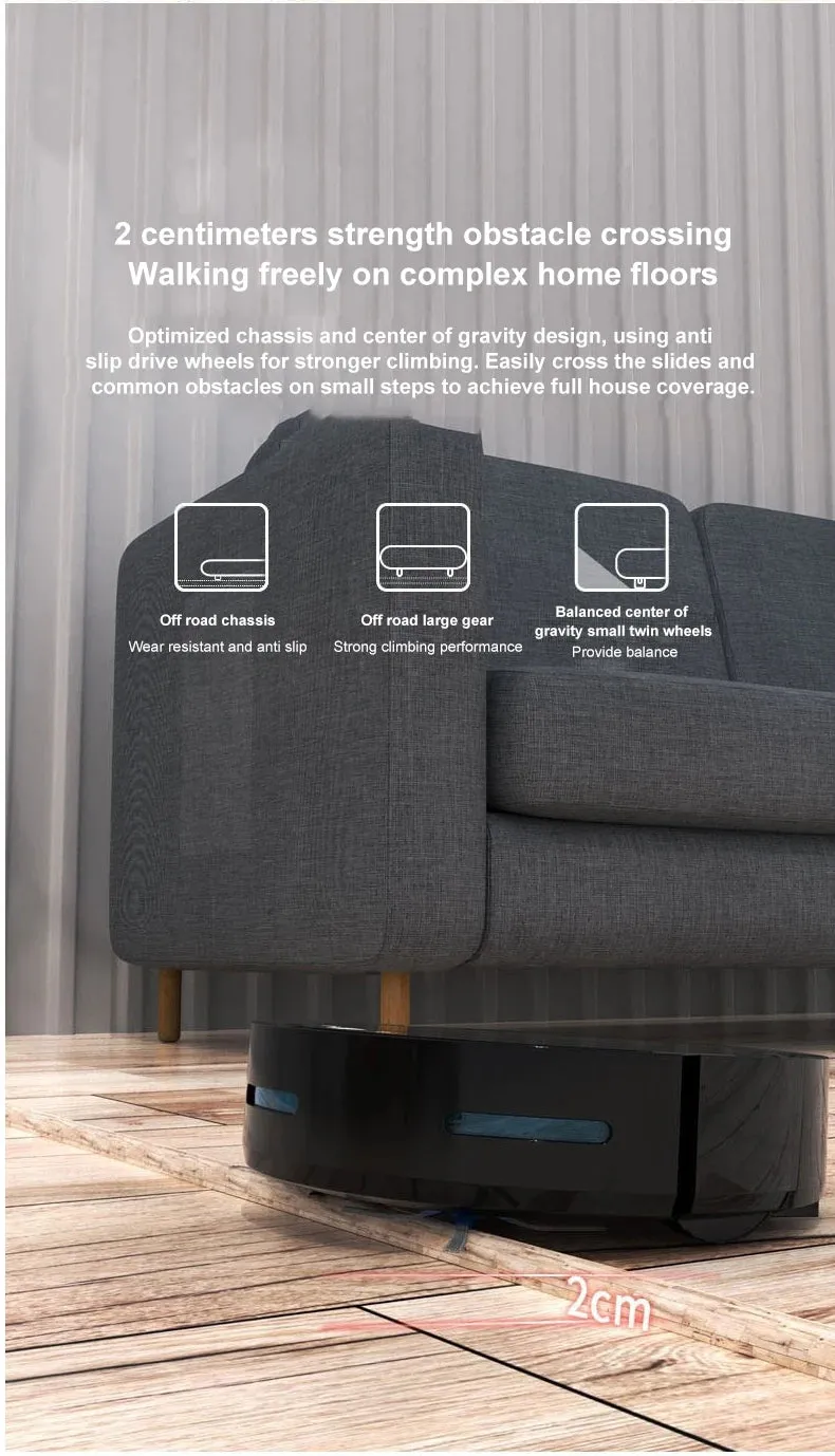 New Automatic Recharge, APP-Controlled Sweeping Robot with Integrated Suction