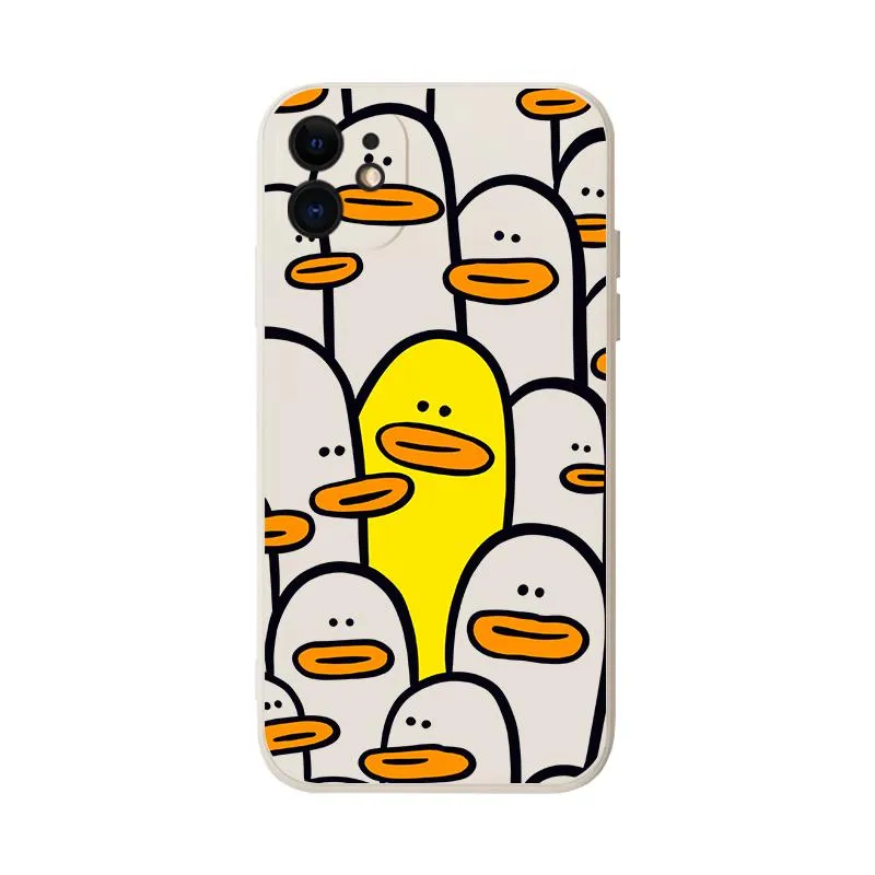 "Big Mouth Little Yellow Duck" iPhone Case