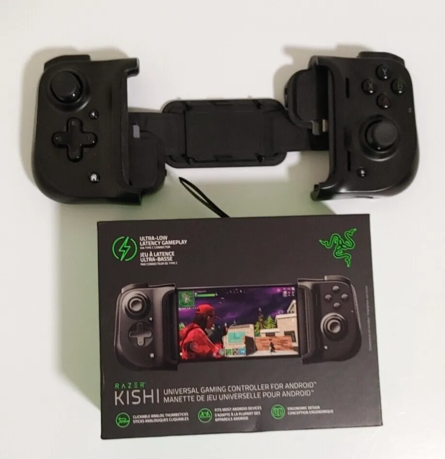 Razer Kishi Mobile Game Universal Controller/Gamepad for Android USB-c : Xbox Game Pass Ultimate, Xcloud, Stadia, Geforce Now, Ps Remote Play – Pass Through Charging - Mobile Controller Grip Samsung and More