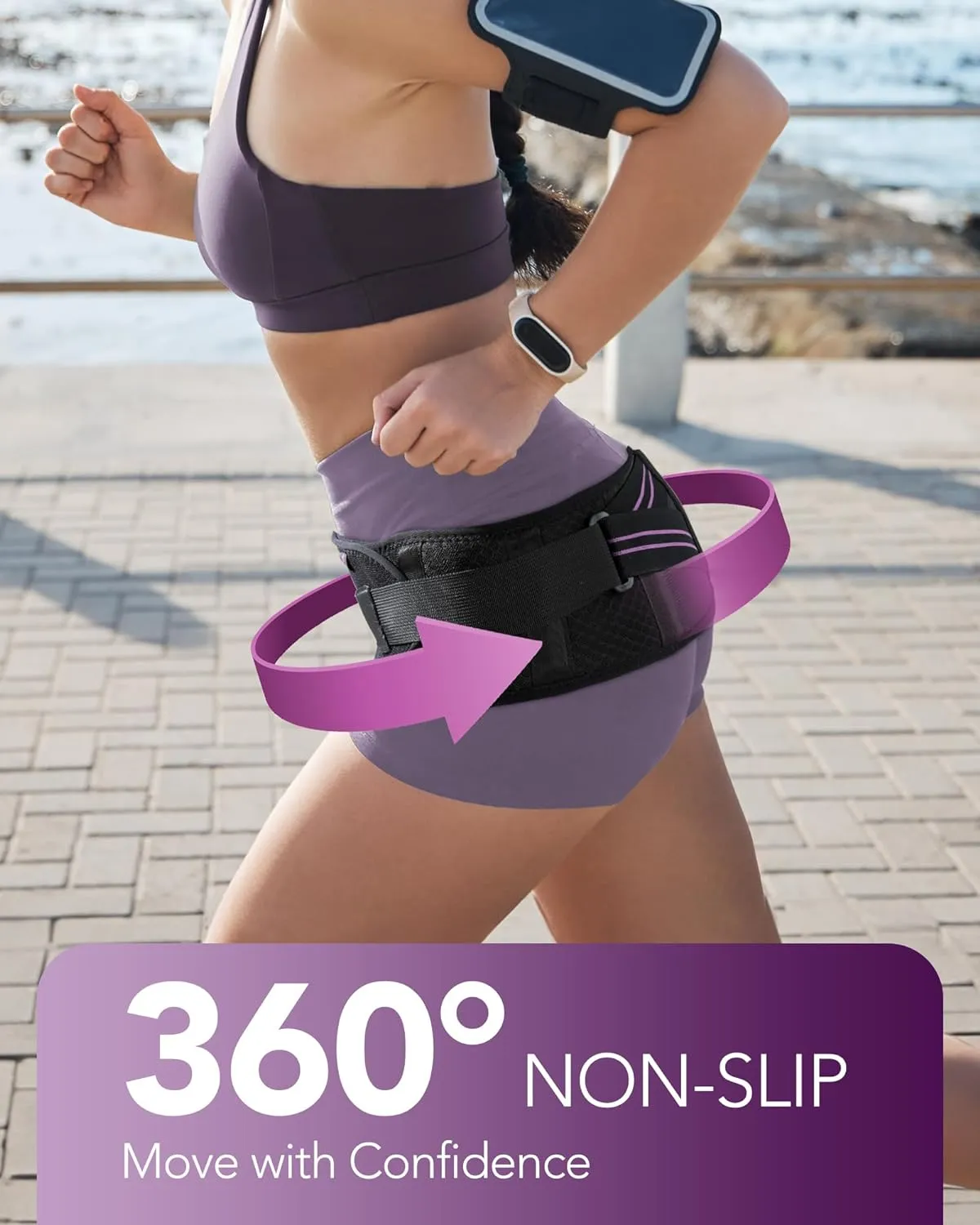 Sacroiliac Belt with Enhanced Compression, Hip Brace for SI Joints Pain, Lower Back Pain and Sciatica Nerve Relief, SI Belt for Women Men, Support for Pelvic, Leg, Back, Anti-slip