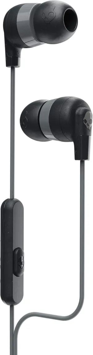 Skullcandy Inkd  Wired Earbuds with 3.5mm Plug, Noise Isolating Fit, Built-In Microphone Call and Track Control, Ear Gel Sizes Included for Custom Fit, Convenient for Travel - Black