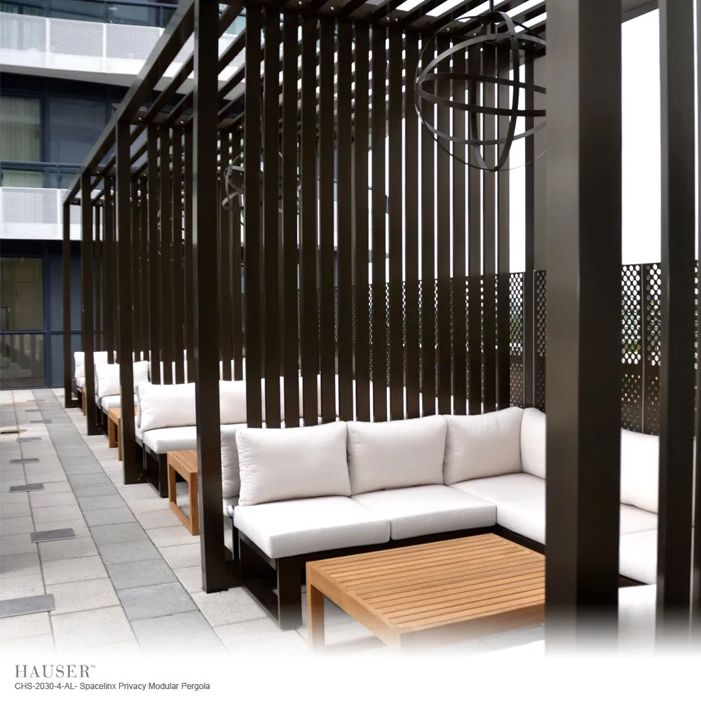 Spacelinx Modular Pergola with Pod Seating